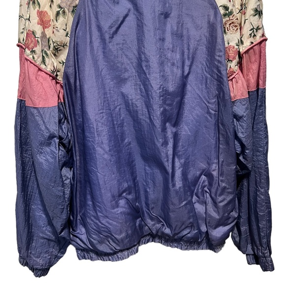 Vintage 90s Bolo Spirit Lavender Flowers Windbreaker Jacket Size Large - Picture 11 of 14
